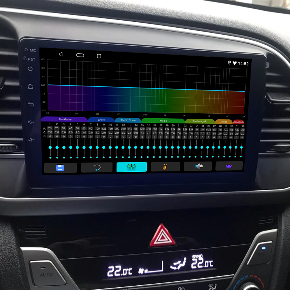 Multimídia Elantra 2017 2018 2019 2020 V2 Octa 4G 9"