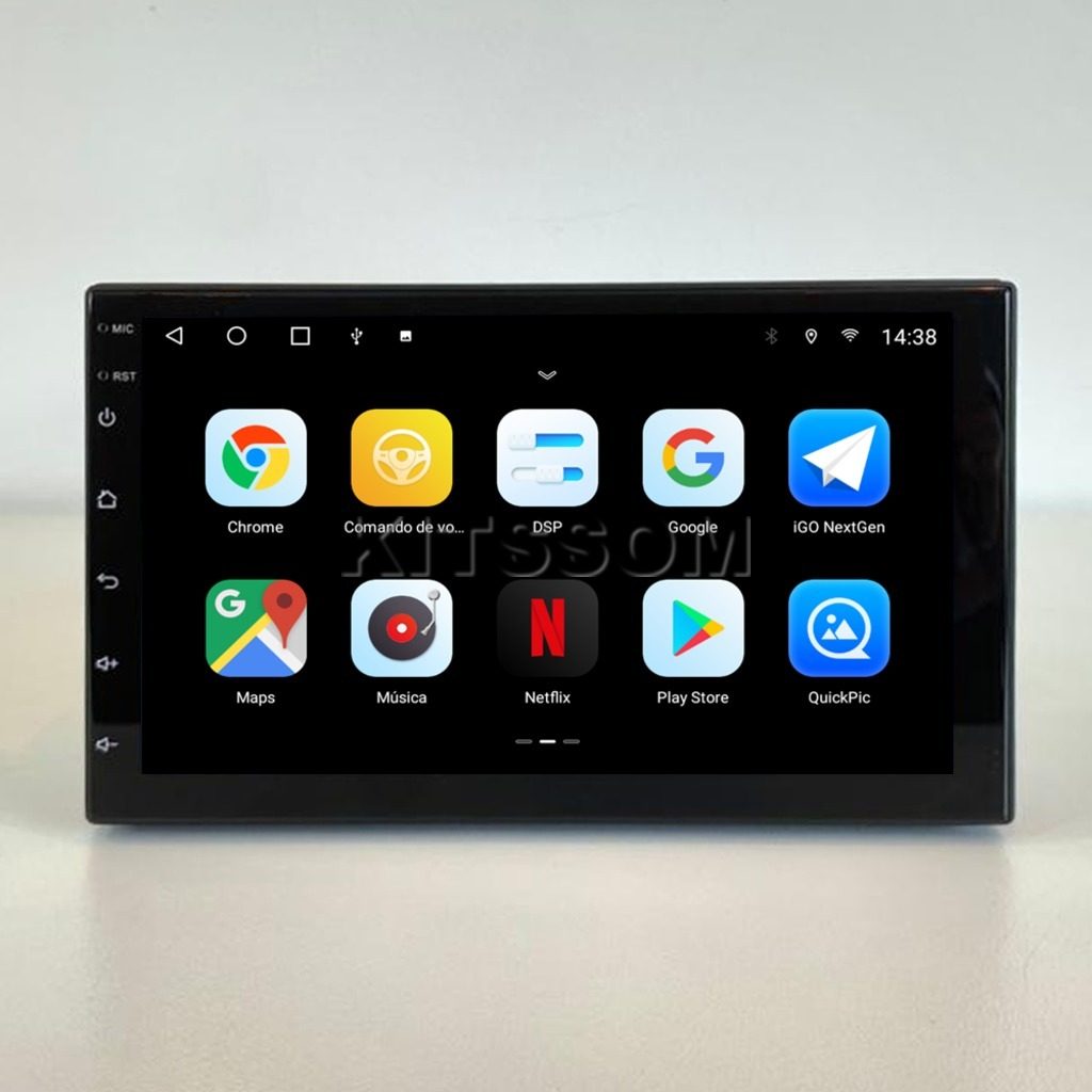 Central Multimídia Universal V2 Octa Óptica 4G Carplay 7"-V2 CAR AUDIO-Kitssom
