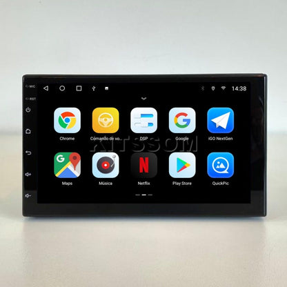 Central Multimídia Universal V2 Octa Óptica 4G Carplay 7"-V2 CAR AUDIO-Kitssom