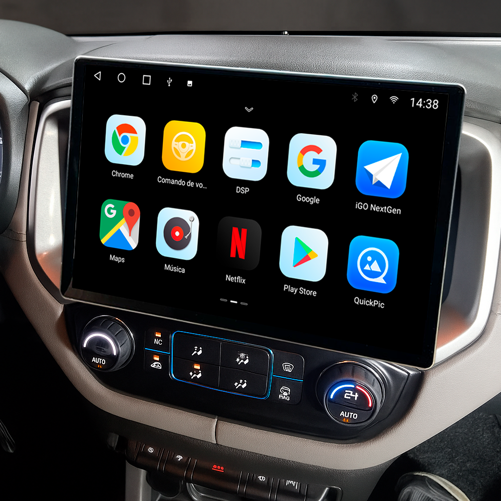 Multimídia Chevrolet S10 2017 18 19 20 21 22 23 V2 Tesla 13