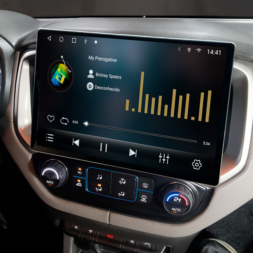 Multimídia Chevrolet S10 2017 18 19 20 21 22 23 V2 Tesla 13