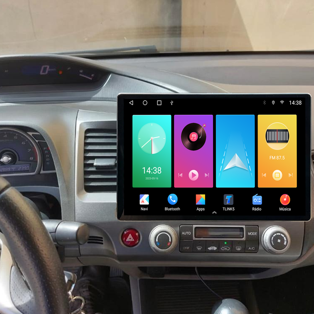 Multimídia Civic G8 2006 2007 2008 2009 2010 2011 V2 Tesla 13"