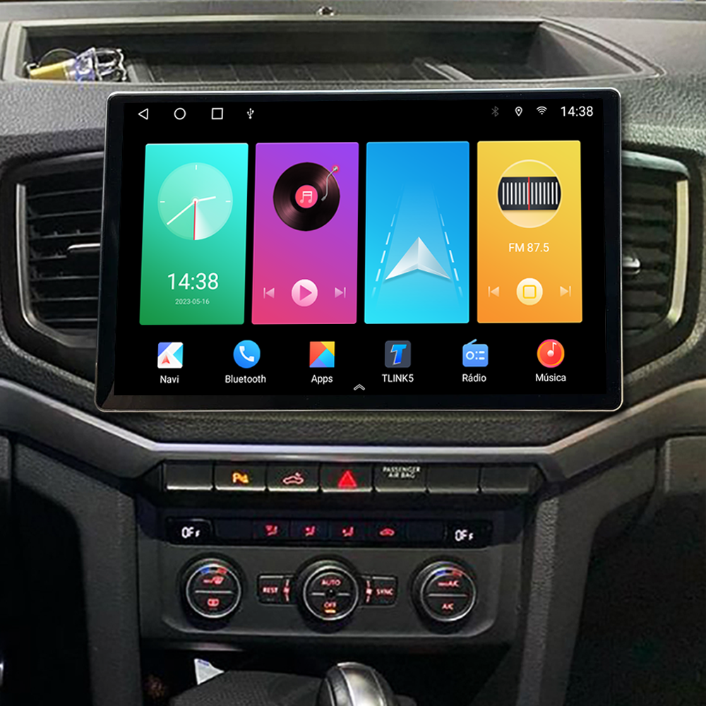 Multimídia Amarok 2018 2019 2020 2021 2022 2023 V2 Tesla 13" 2015 2016 2017