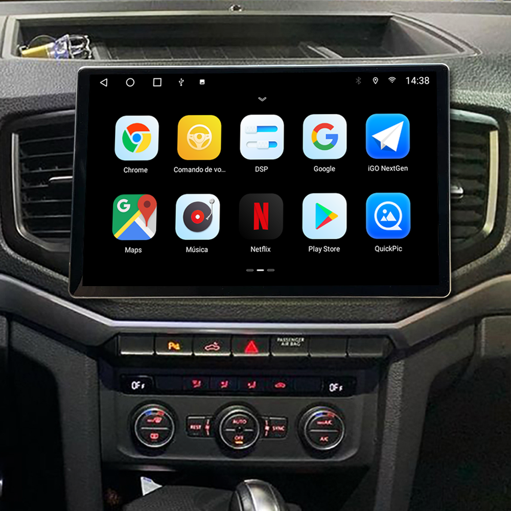 Multimídia Amarok 2018 2019 2020 2021 2022 2023 V2 Tesla 13" 2015 2016 2017