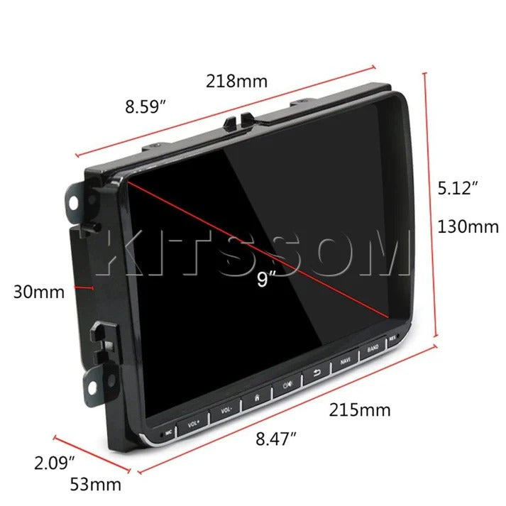 Multimídia VW Amarok V2 Power 2015 2016 2017 2018 2019 2020 2021 2022 9"