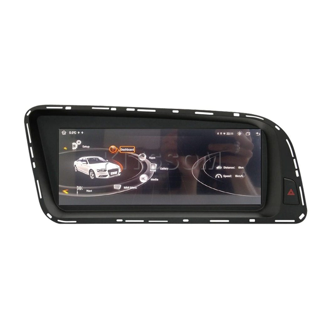 Centro multimídia personalizado para Audi A4/A5 com funcionalidades inteligentes.