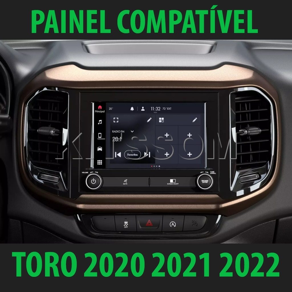 Multimídia Fiat Toro 2020 2021 2022 2023 V2 Carplay 9"-V2 CAR AUDIO-Kitssom