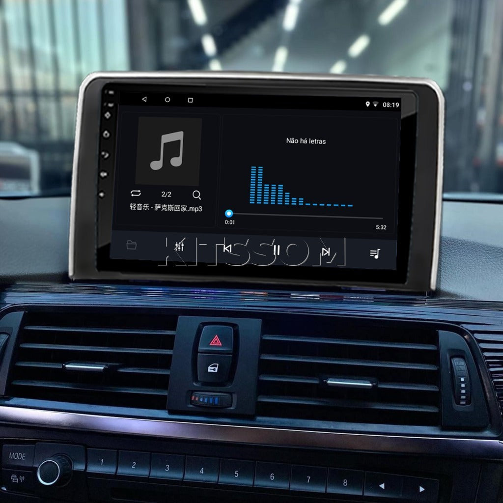 Multimidia BMW Serie 3 F30 320 321 316 318 330 2011 2012 2013 2014 2015 2016 V2 Carplay 9"-V2 CAR AUDIO-Kitssom