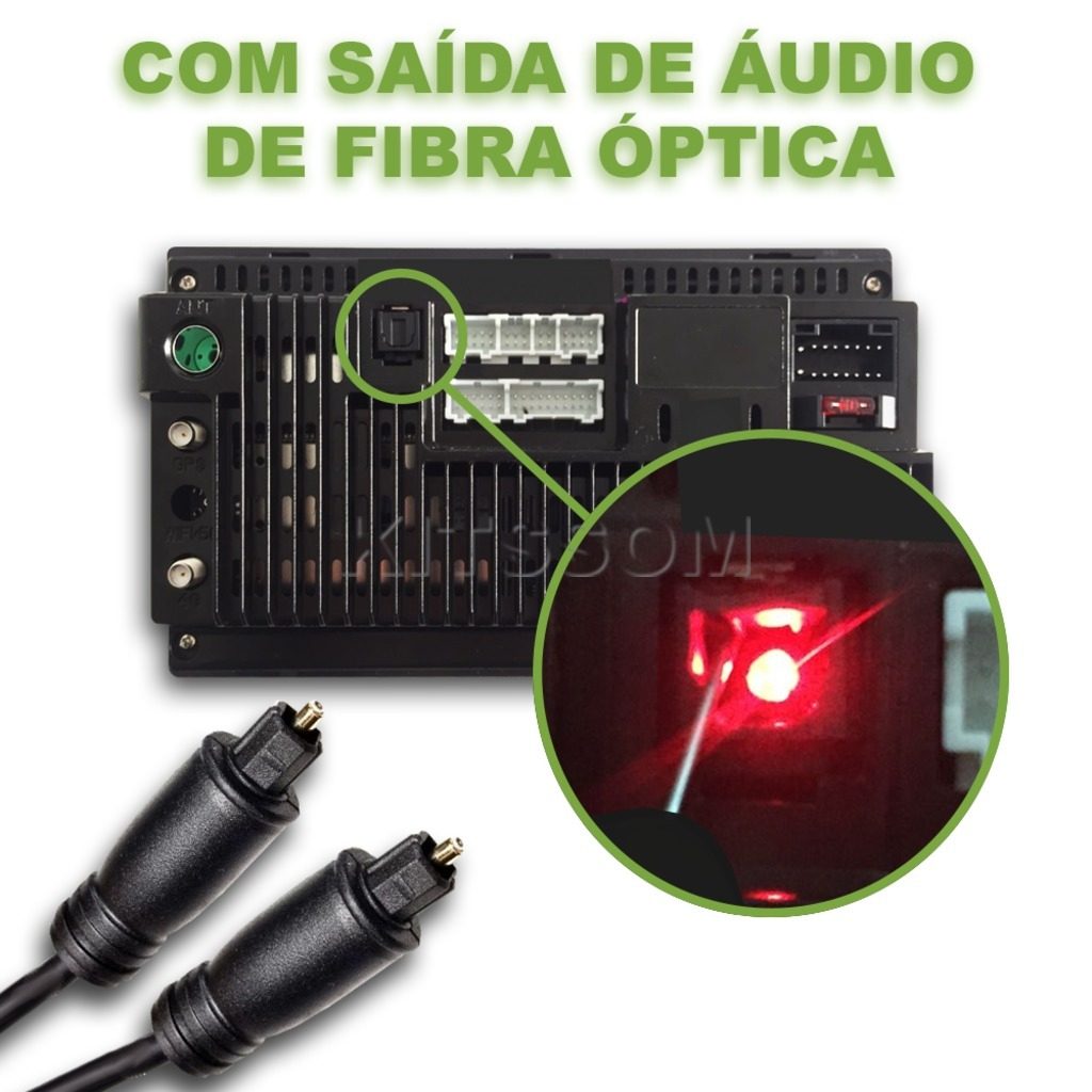 Central Multimídia Universal V2 Octa Óptica 4G Carplay 7"-V2 CAR AUDIO-Kitssom