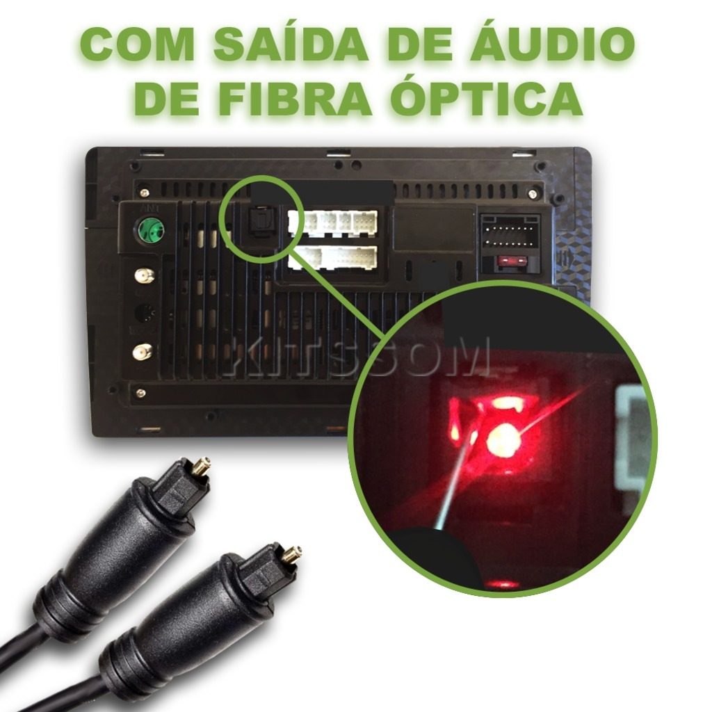 Central Multimídia Universal V2 Octa Óptica 4G Carplay 9"-V2 CAR AUDIO-Kitssom