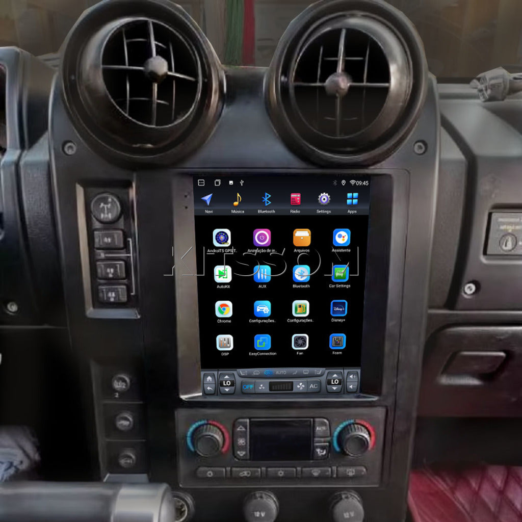 Central Multimídia Hummer 2012 2013 2014 2015 2016 V2 Tesla 9.7"