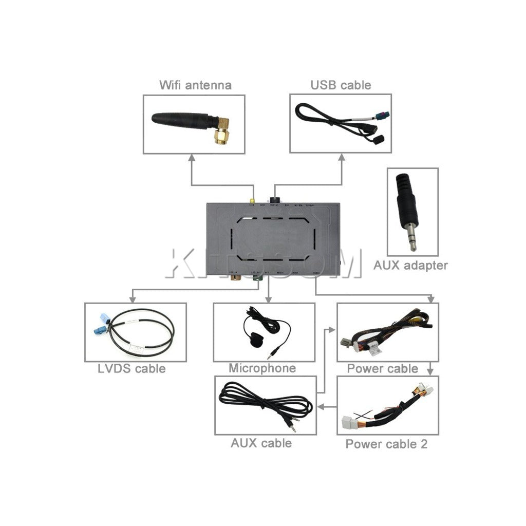 Interface Carplay V2 Audi Q3 2009 2010 2011 2012 2013 2014 2015 2016 2017-V2 CAR AUDIO-Kitssom