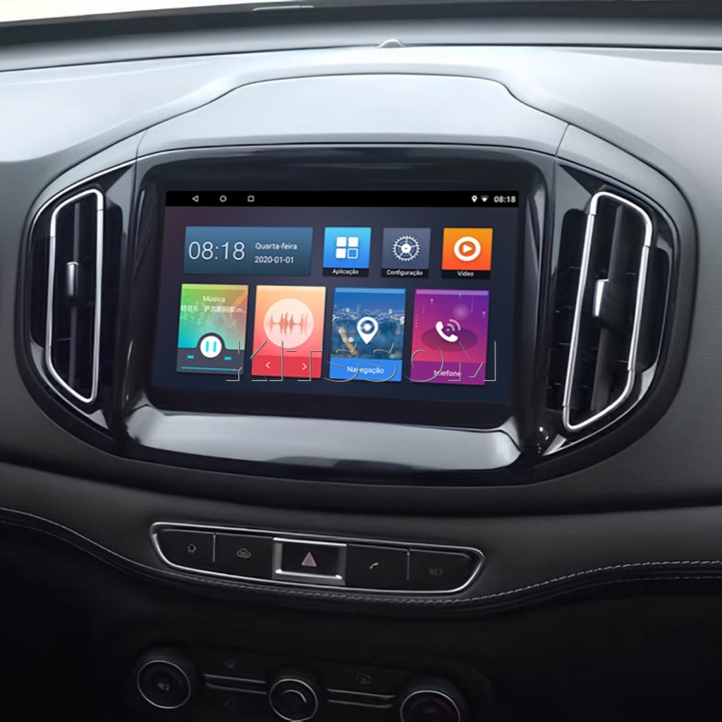 Multimídia Chery Tiggo 7 2016 2017 2018 2019 2020 2021 V2 Carplay 9"