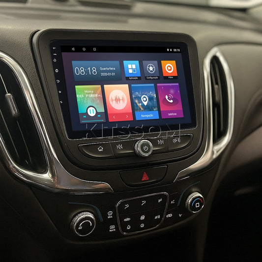 Multimídia Chevrolet Equinox 2017 2018 2019 2020 2021 2022 V2 Carplay 9"