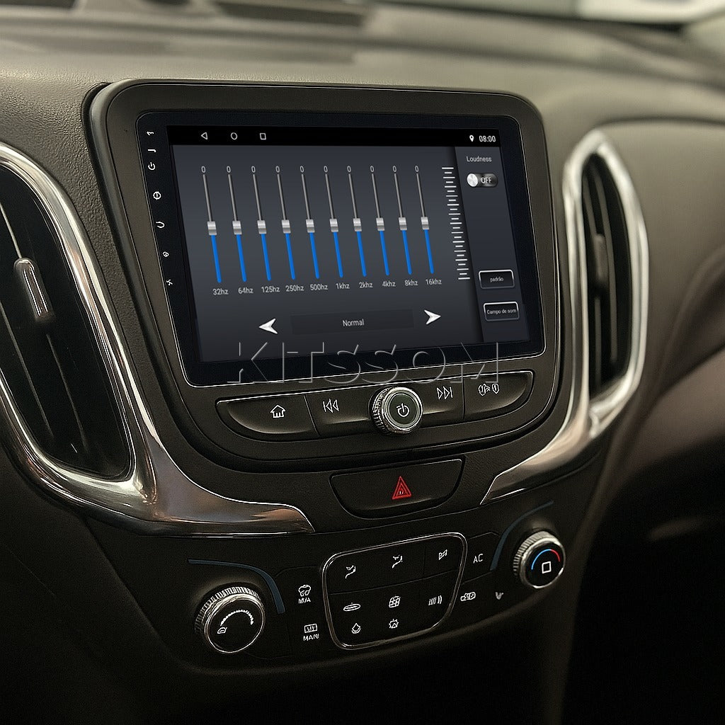Multimídia Chevrolet Equinox 2017 2018 2019 2020 2021 2022 V2 Carplay 9"