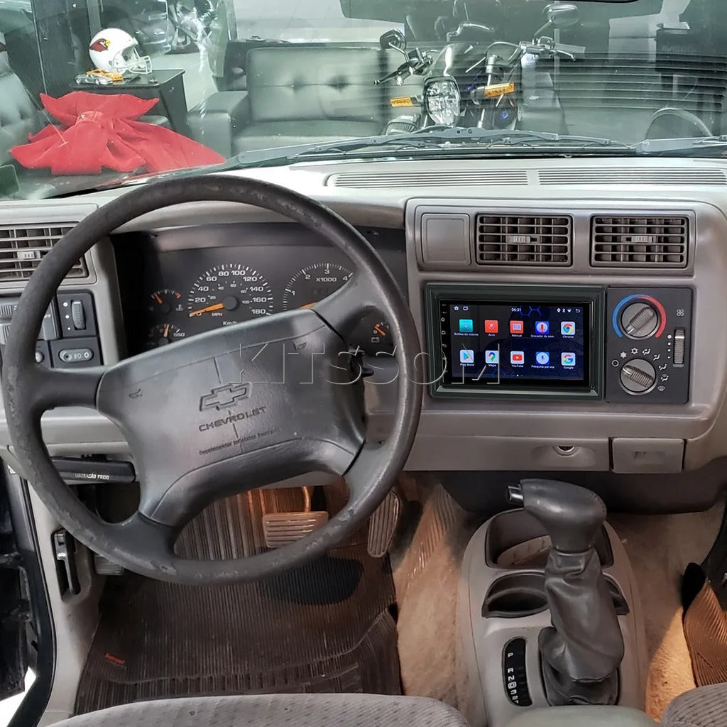 Multimídia Chevrolet S10 1995 1996 1997 1998 1999 2000 V2 Carplay 7"