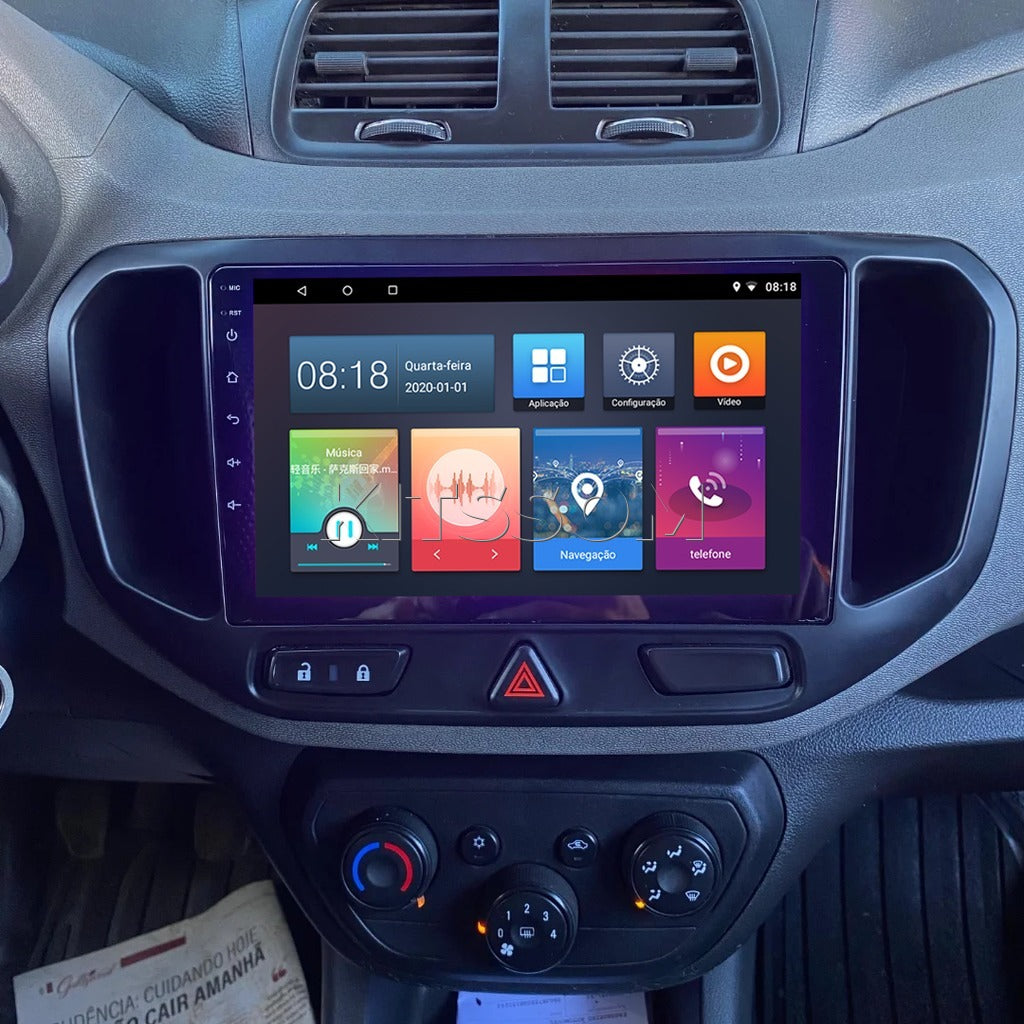 Multimídia Spin 2014 2015 2016 2017 2018 2019 V2 Carplay 9" 2008 2009 2010 2011 2012 2013