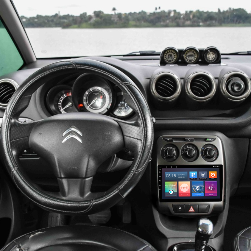 Multimídia Citröen C3 Picasso 2013 2014 2015 2016 V2 Carplay 9"-V2 CAR AUDIO-Kitssom
