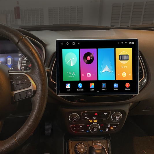 Multimídia Compass 2017 2018 2019 2020 2021 V2 Tesla 13" 2016