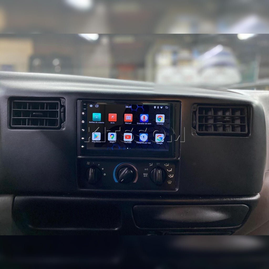 Multimídia Ford F250 1996 1997 1998 1999 2000 2001 2002 2003 2004 2005 2006 2007 2008 2009 2010 2011 V2 Carplay 7"