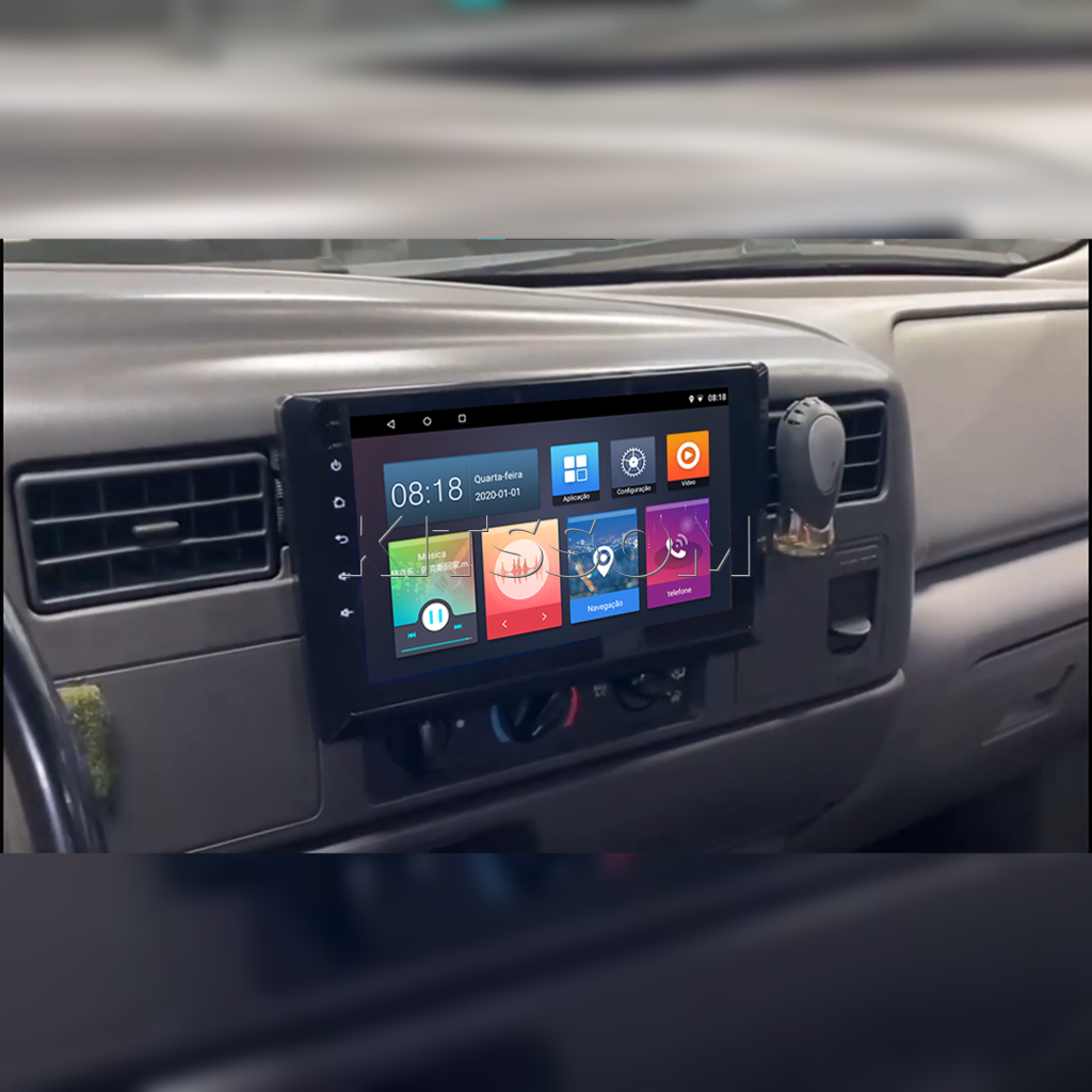 Multimídia Ford F250 1996 1997 1998 1999 2000 2001 20020 2003 2004 2005 2006 2007 2008 2009 2010 2011 V2 Carplay 9"