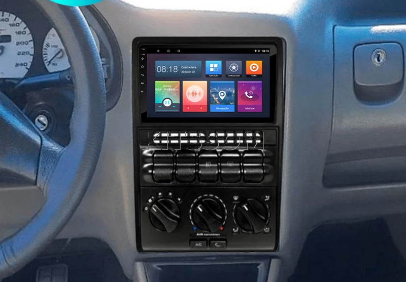 Multimídia Gol Parati Saveiro 1995 1996 1997 1998 1999 2000 V2 Carplay 7"