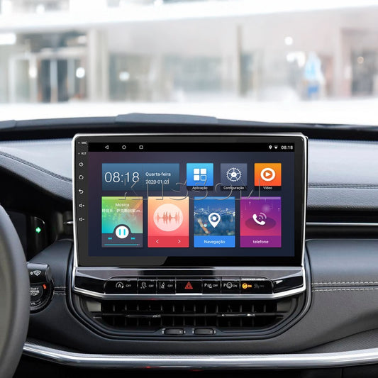 Multimídia Jeep Compass 2021 2022 2023 2024 2025 2026 V2 Carplay 9"