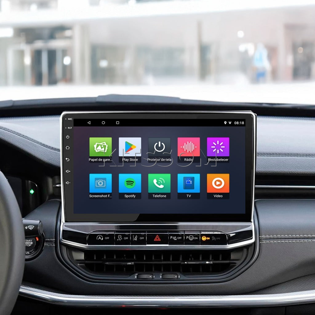 Multimídia Jeep Compass 2021 2022 2023 2024 2025 2026 V2 Carplay 9"