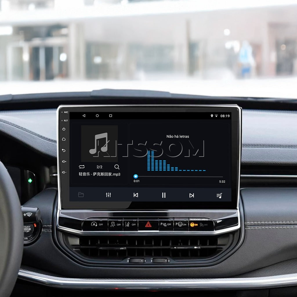 Multimídia Jeep Compass 2021 2022 2023 2024 2025 2026 V2 Carplay 9"