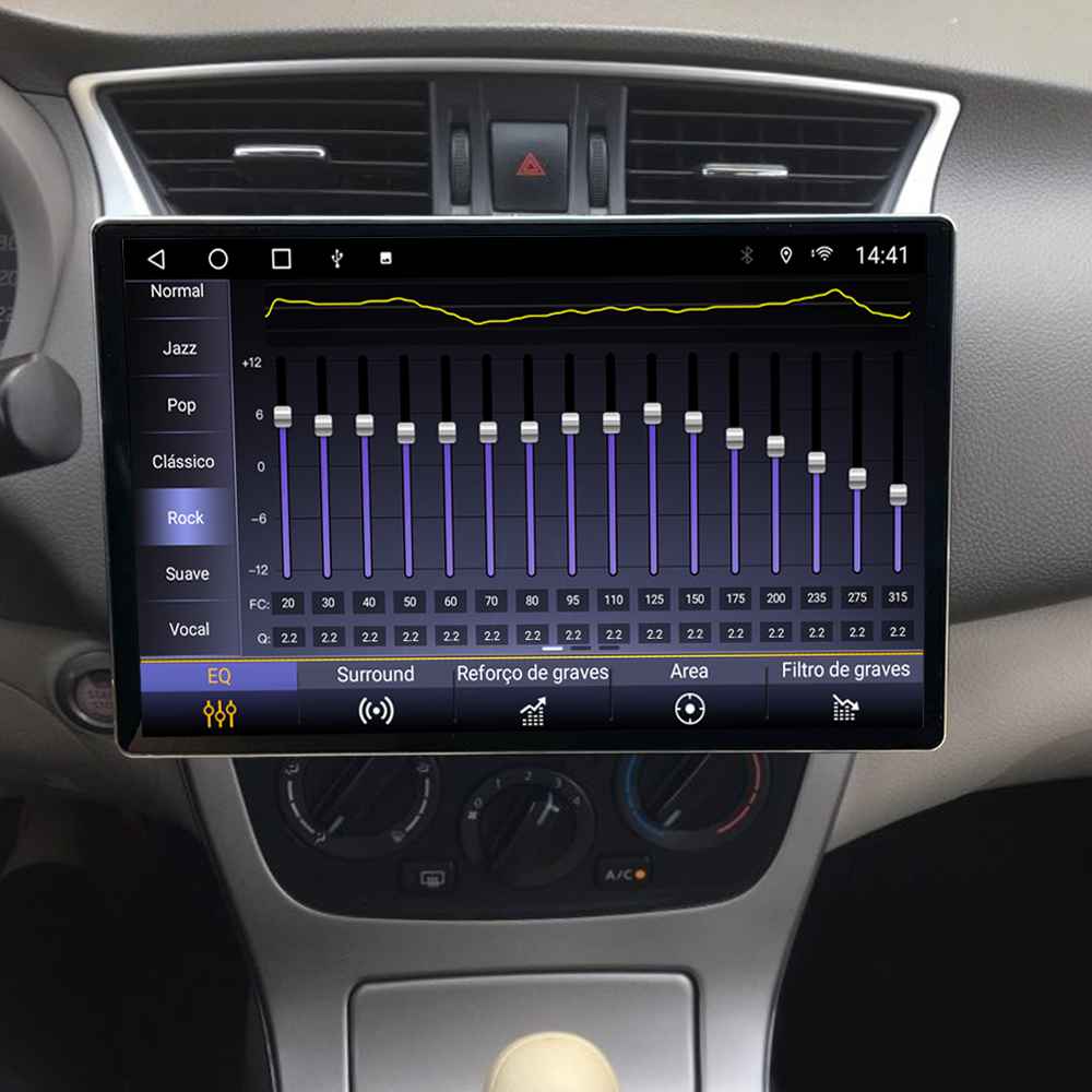 Multimídia Nissan Sentra 2014 2015 2016 2017 2018 2019 V2 Tesla 13" 2011 2012 2013