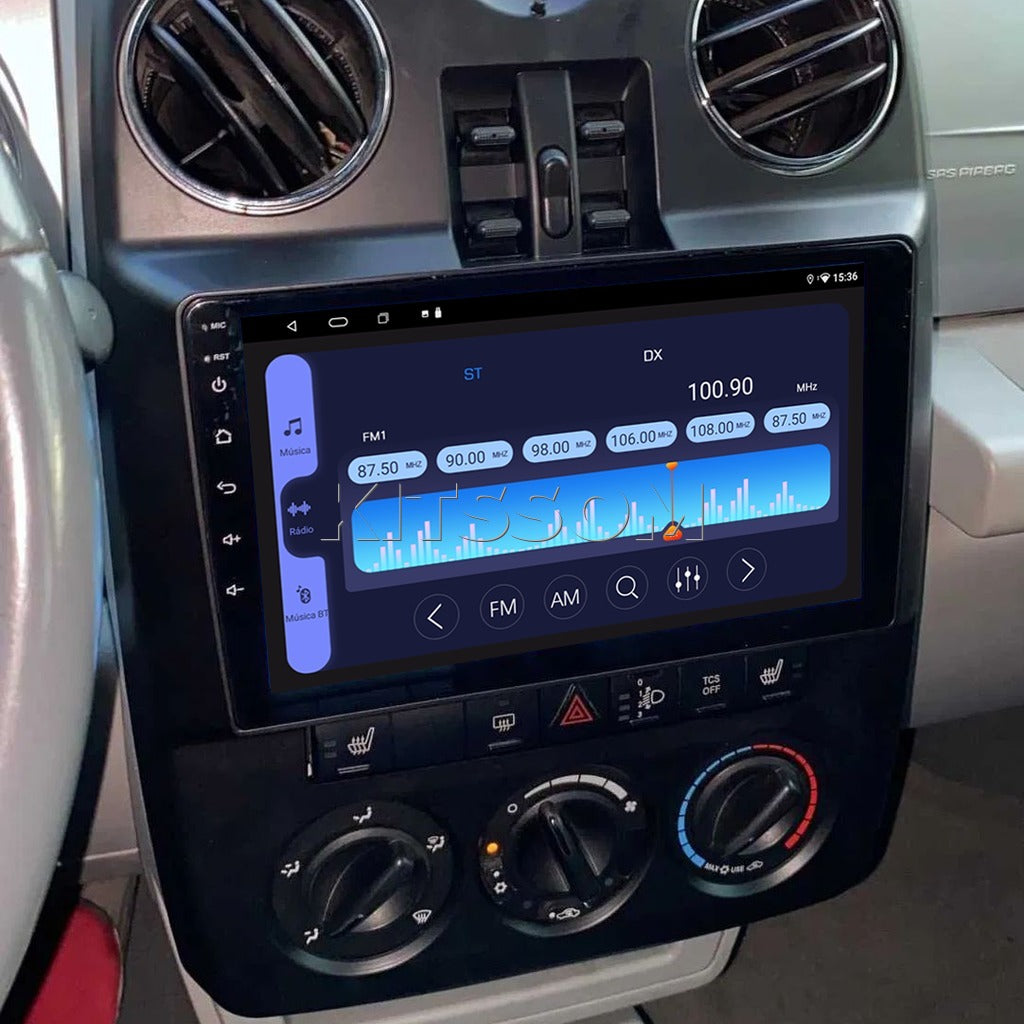 Instalação multimídia PT Cruiser com tela touch e conexão 4G