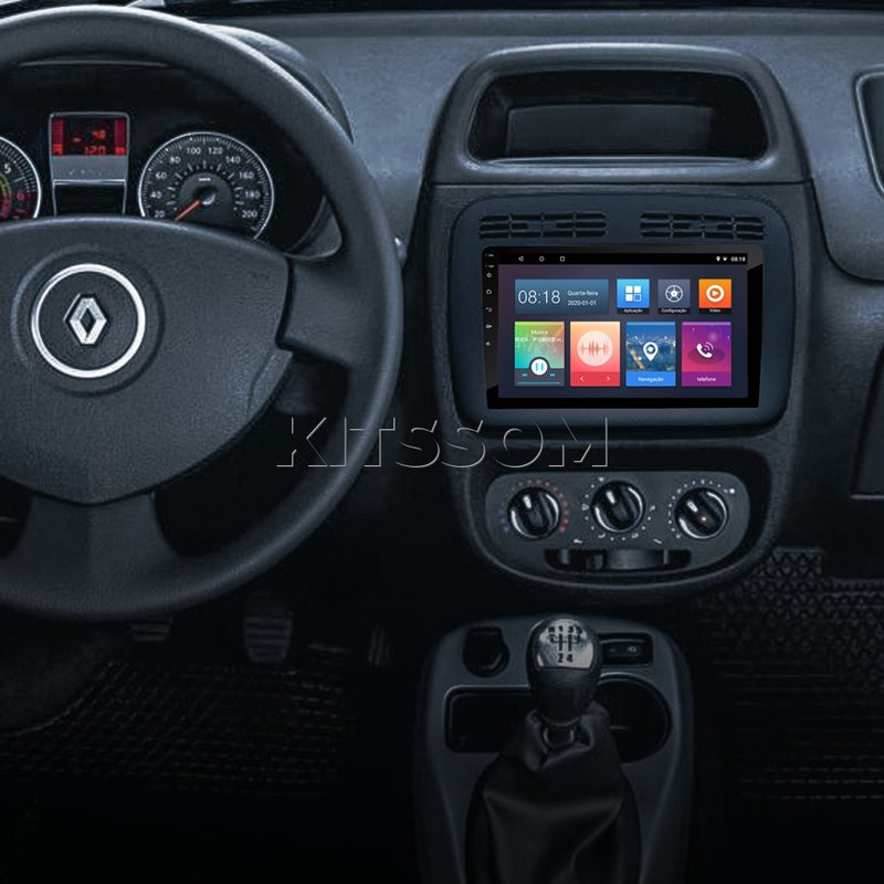 Tela com Carplay Renault Clio G3 2013 a 2016