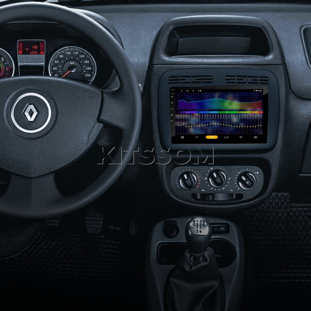 Painel do Clio com multimídia V2 Octa