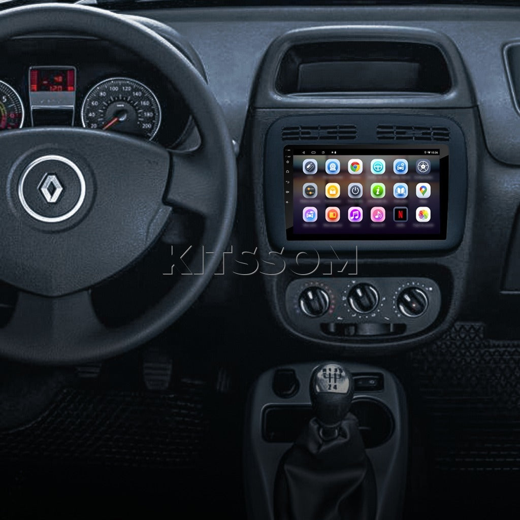 Renault Clio com multimídia Octa V2 e tela HD