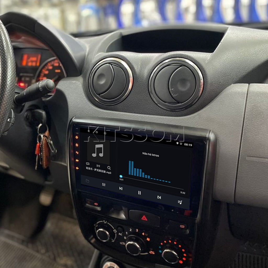 Multimídia Renault Duster 2010 2011 2012 2013 2014 2015 V2 Carplay 9"
