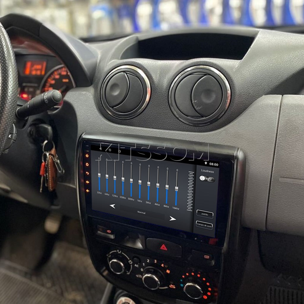 Multimídia Renault Duster 2010 2011 2012 2013 2014 2015 V2 Carplay 9"