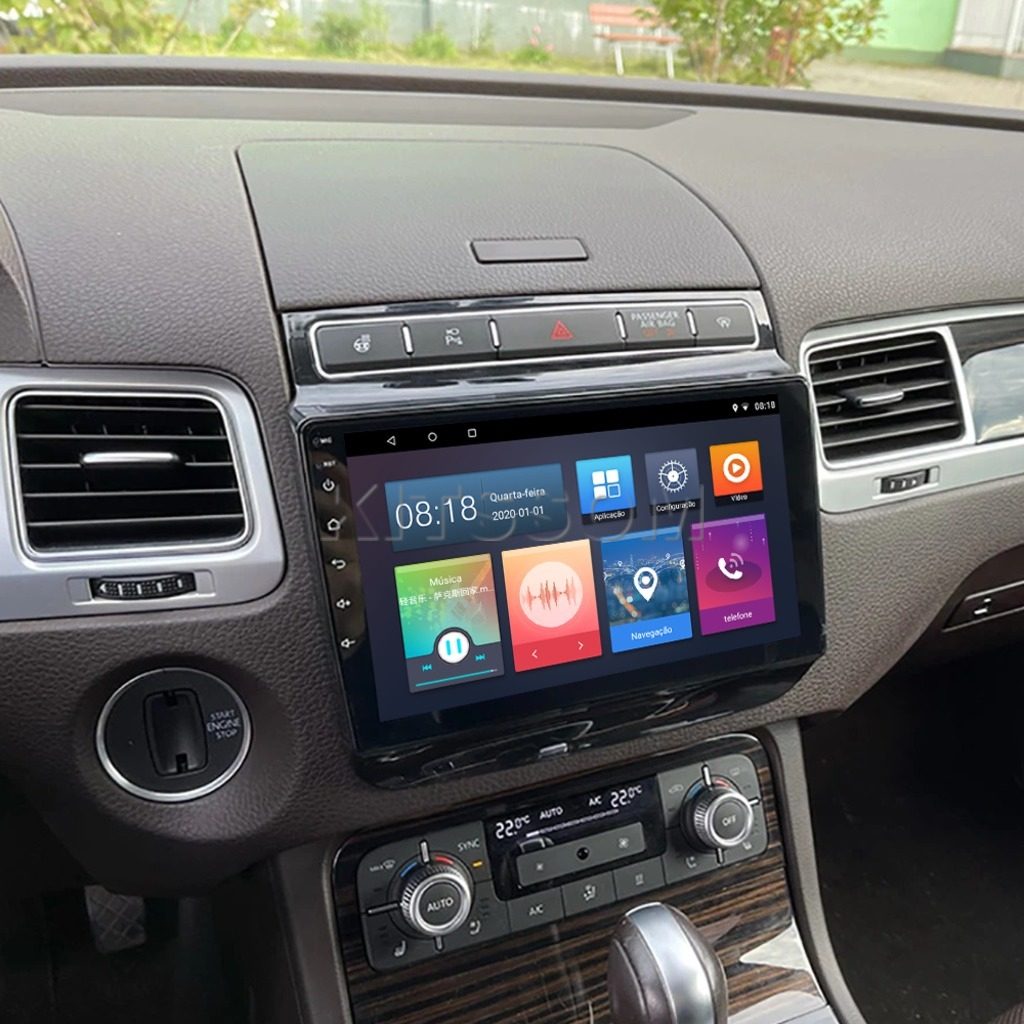Multimídia Touareg 2012 2013 2014 2015 2016 2017 V2 Carplay 9" 2010 2011-V2 CAR AUDIO-Kitssom