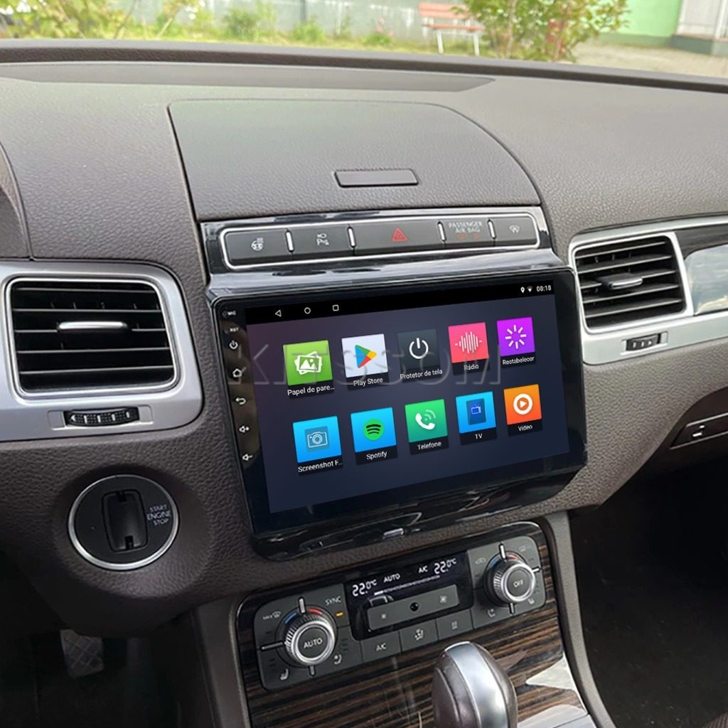 Multimídia Touareg 2012 2013 2014 2015 2016 2017 V2 Carplay 9" 2010 2011-V2 CAR AUDIO-Kitssom