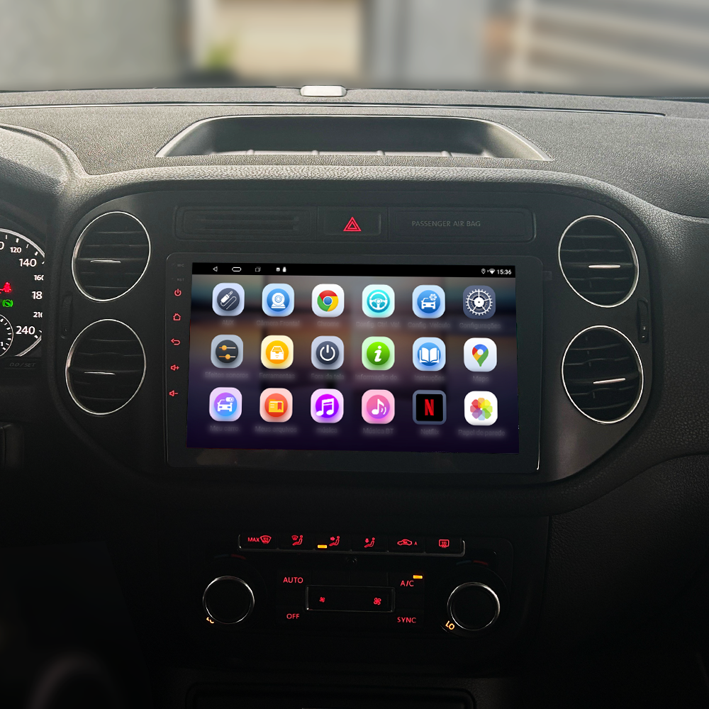 Multimídia Tiguan 2013 2014 2015 2016 2017 2018 V2 Octa 4G 9" 2012