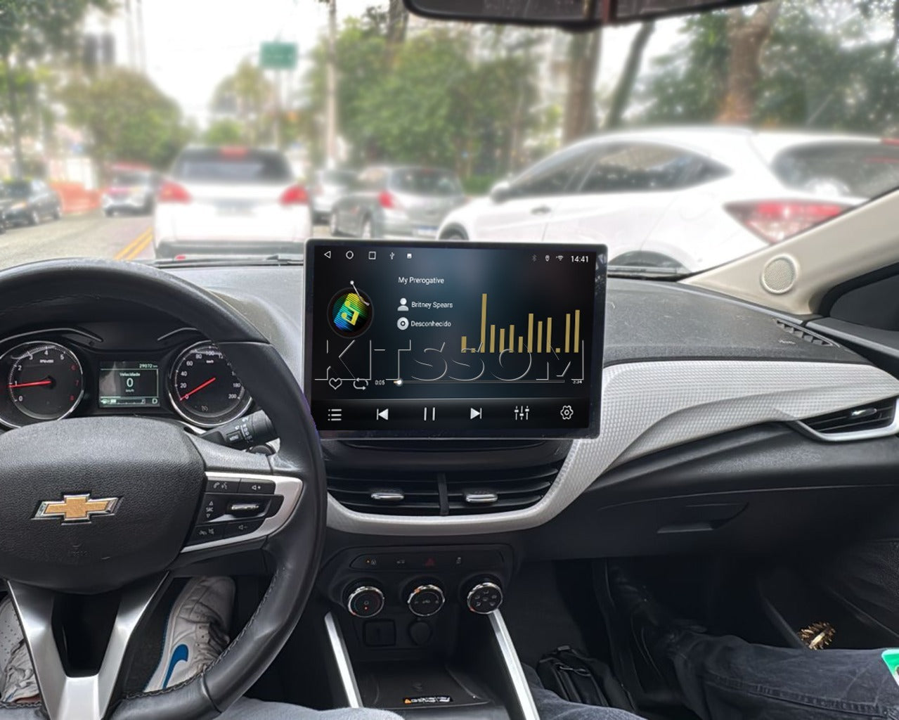 Multimídia Onix Prisma 2020 2021 2022 2023 2024 2025 V2 Tesla 13"